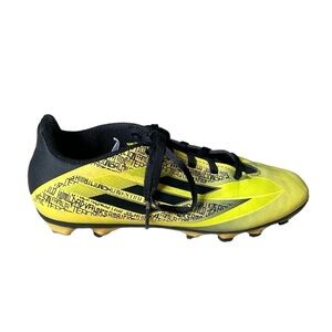 X SPEEDFLOW MESSI.4 FLEXIBLE GROUND SOCCER CLEATS Shoes Yellow Black 4 Youth